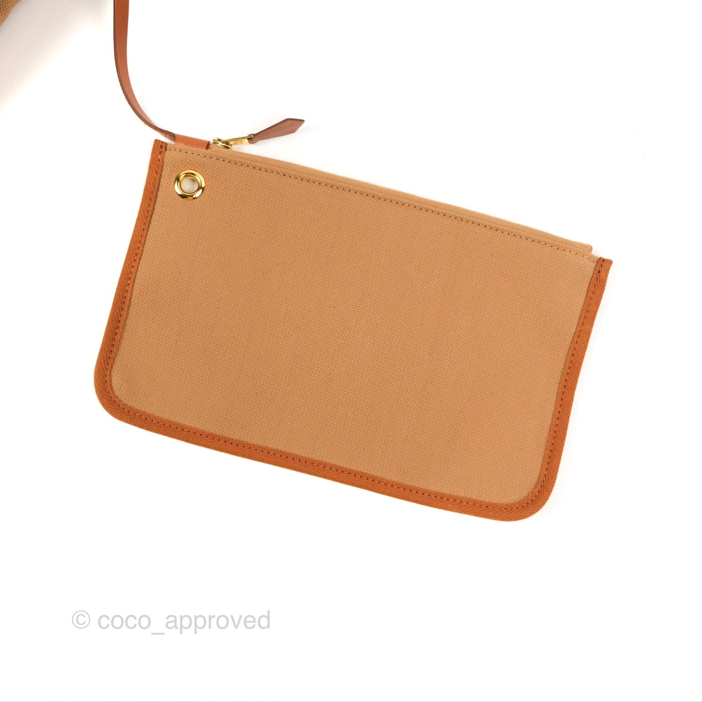 Hermès Herbag Zip Retourne 31 Chai 0M/Fauve 34 Canvas Gold Hardware