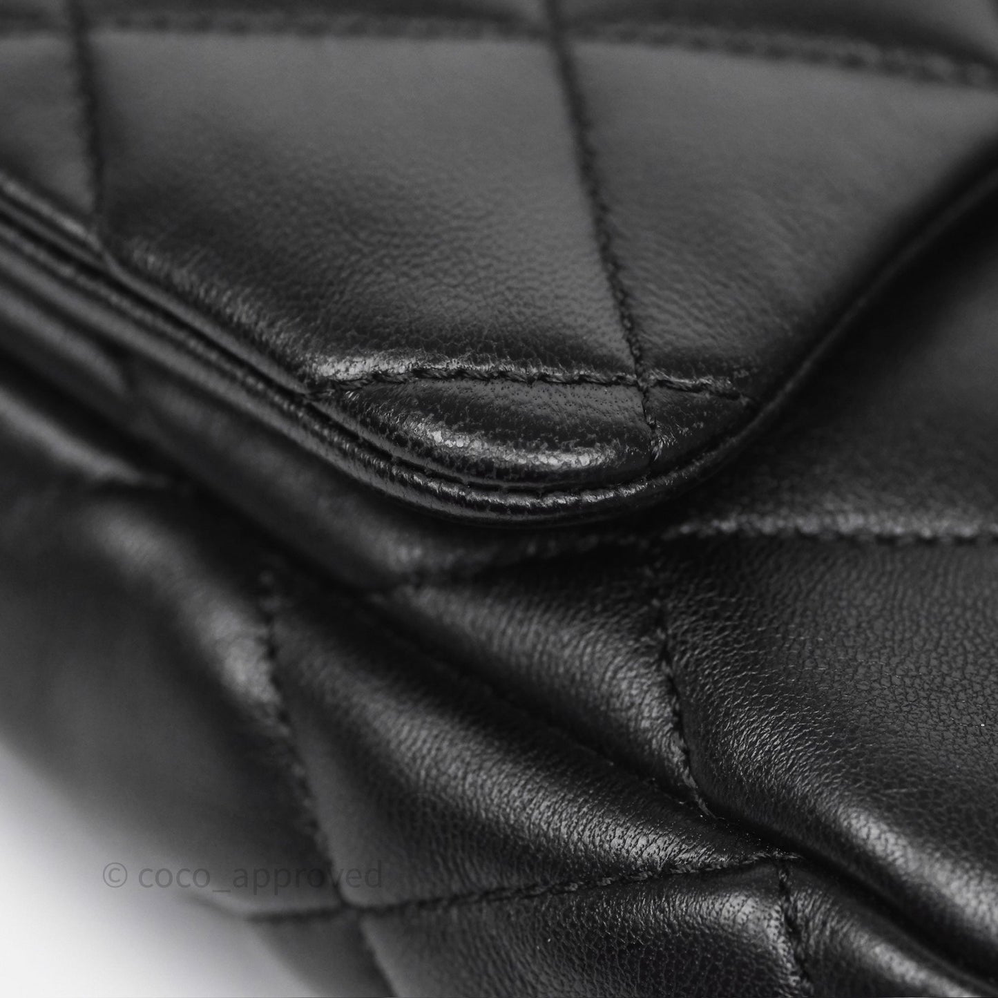 Chanel Small Funky Town Black Lambskin Aged Gold Hardware