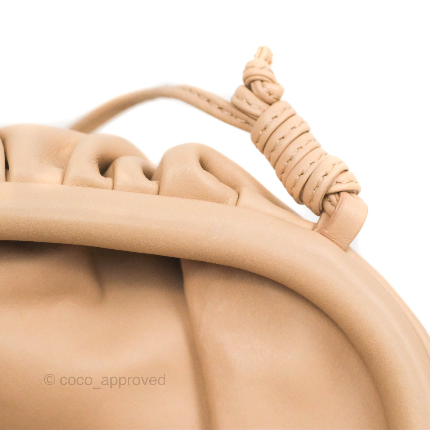 Bottega Veneta The Mini Pouch Calfskin Almond