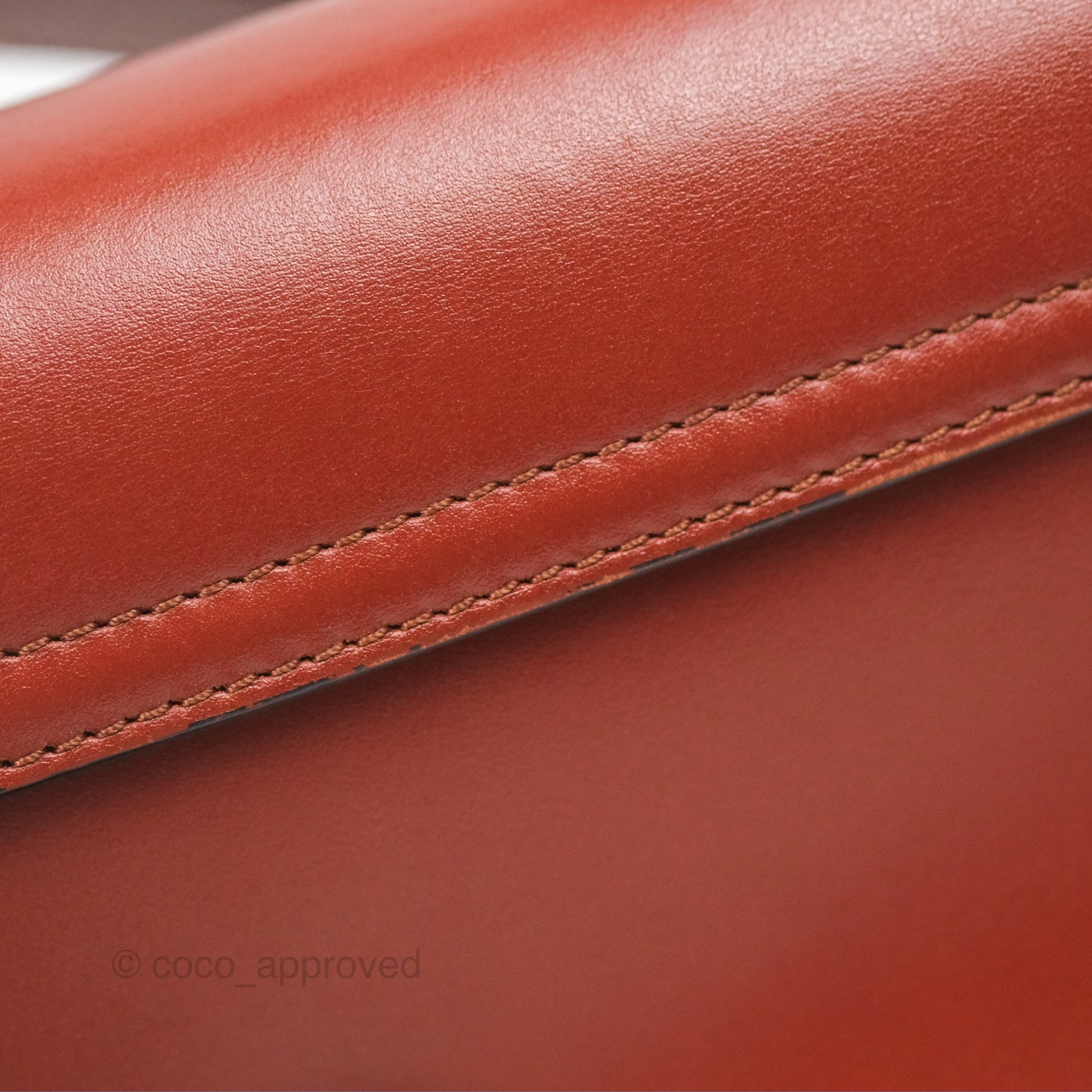 Chloé Mini C Bag Sepia Brown Shiny/Suede Calfskin