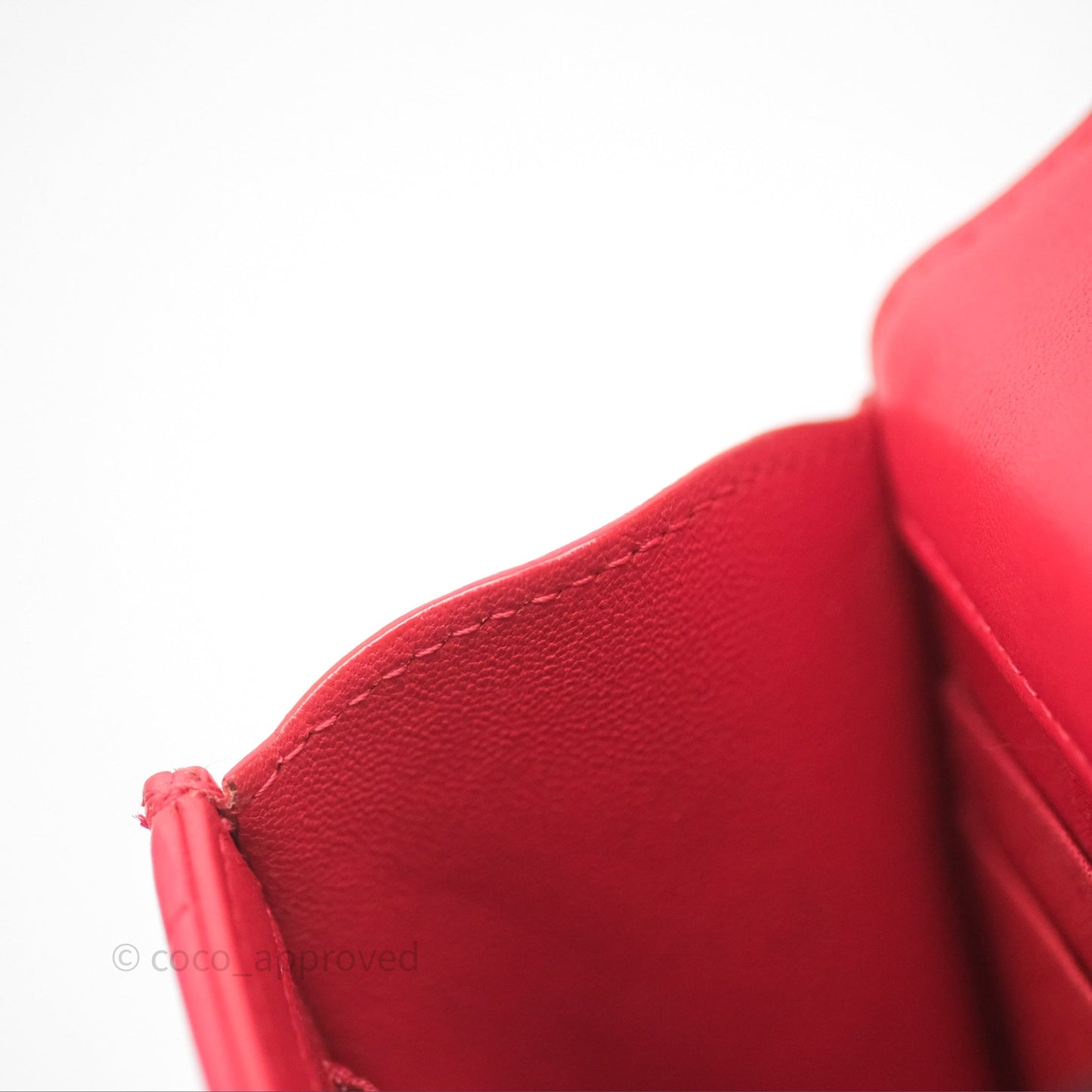Chanel Mini Quilted Trendy CC Clutch With Chain Red Lambskin Gold Hardware