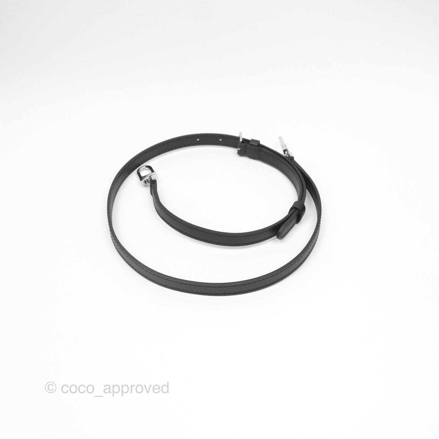 Louis Vuitton Alma Nano Black Silver Hardware