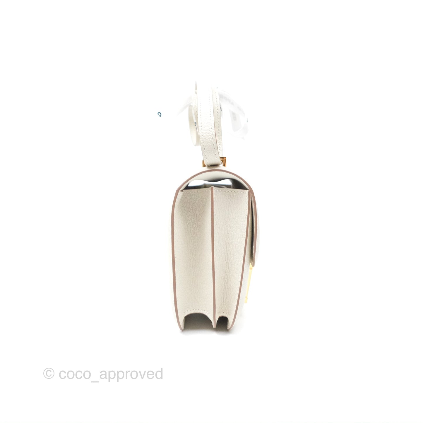 Hermès Constance Mini 18cm Mushroom Chevre Mysore Gold Hardware