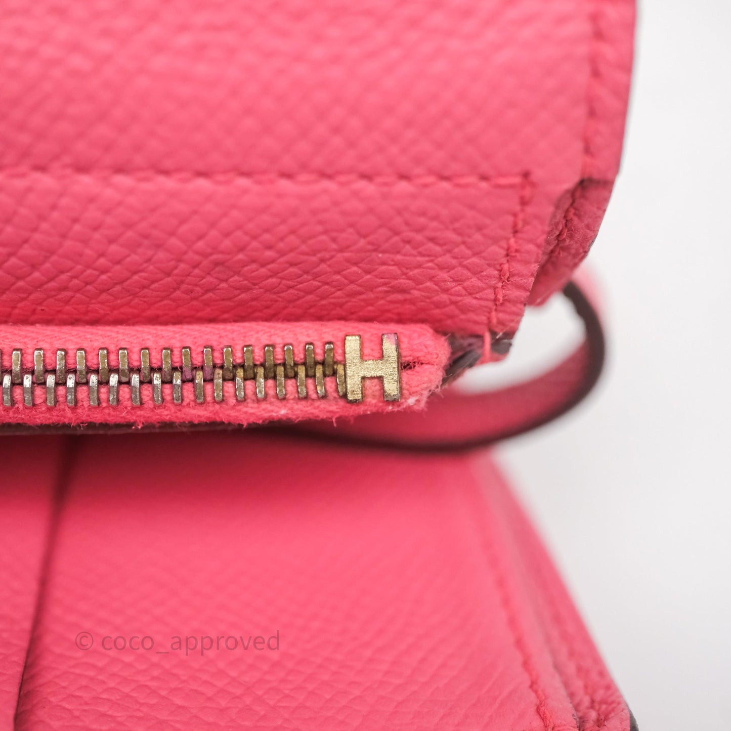 Hermès Kelly Depliant Medium Wallet Rose Epsom Gold Hardware
