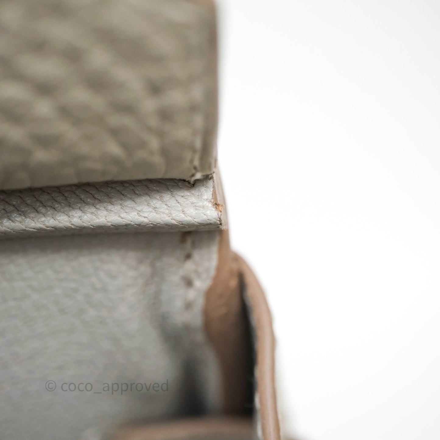 Hermès Birkin 30 Retourne Gris Perle 80 Togo Gold Hardware