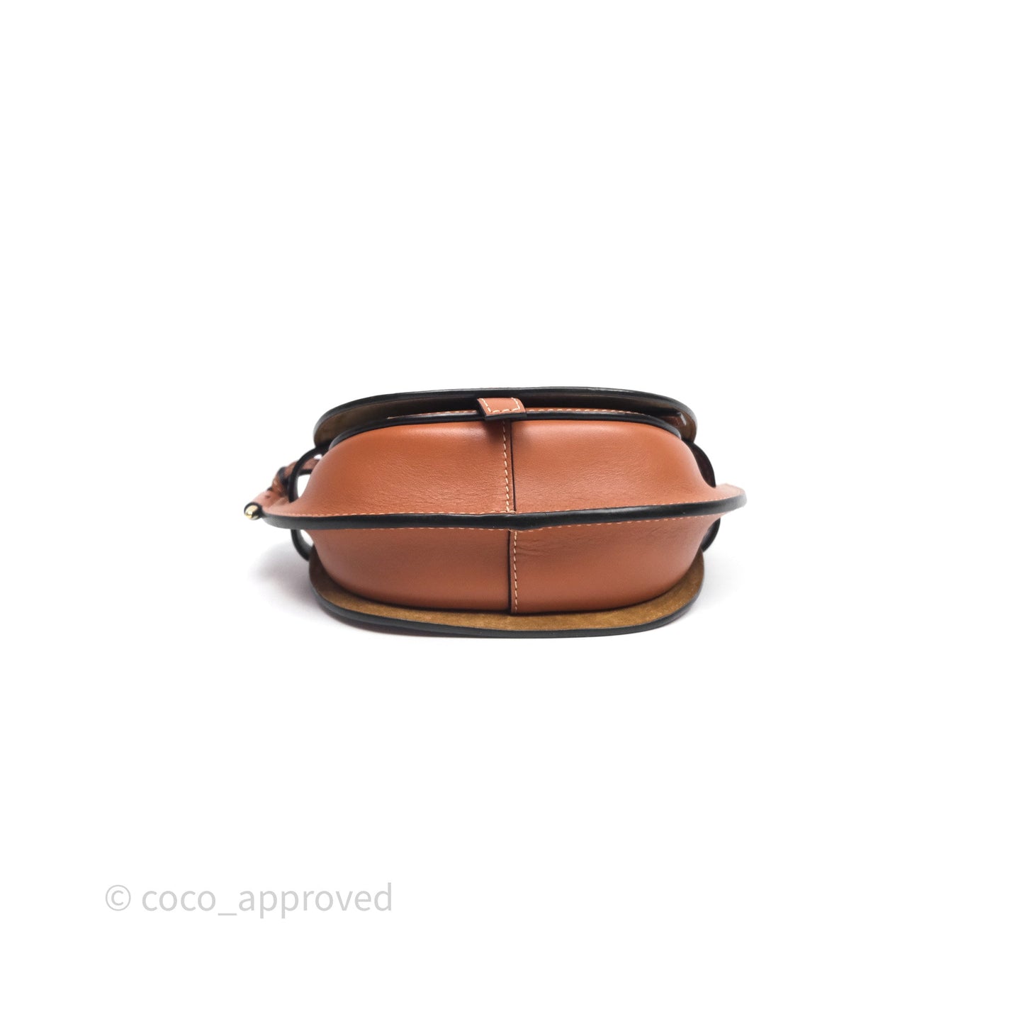 Loewe Mini Gate Belt Bag in Soft Calfskin Brown