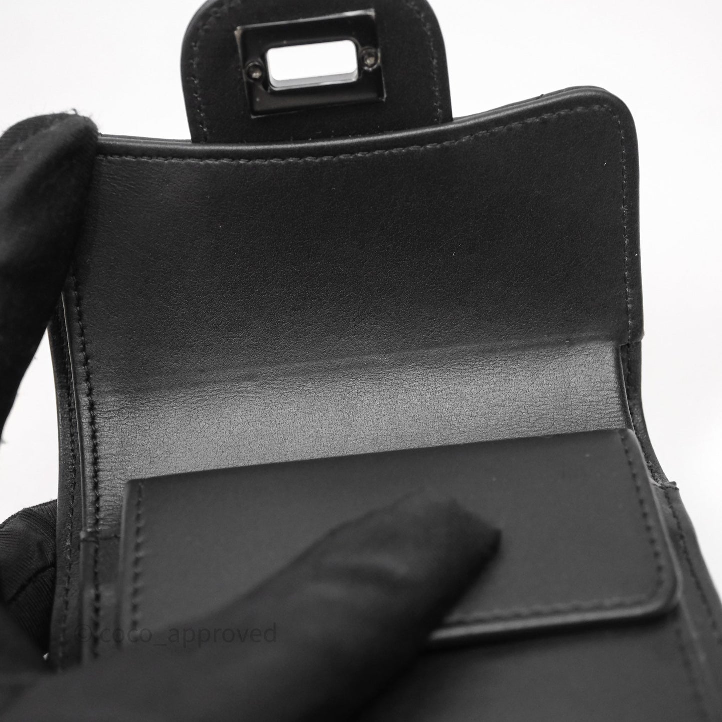Chanel Chevron Reissue Wallet So Black Aged Calfskin