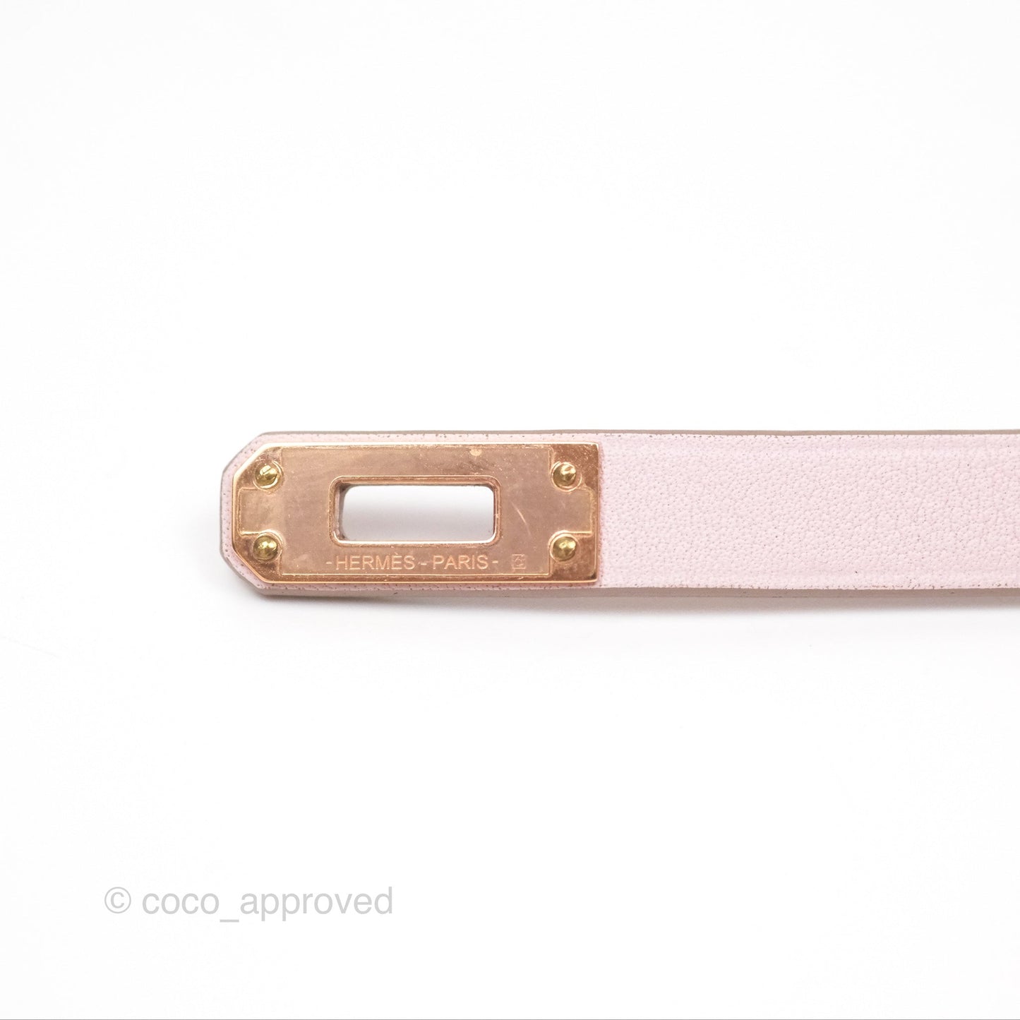 Hermès Kelly Double Tour Bracelet Rose Swift Gold Hardware