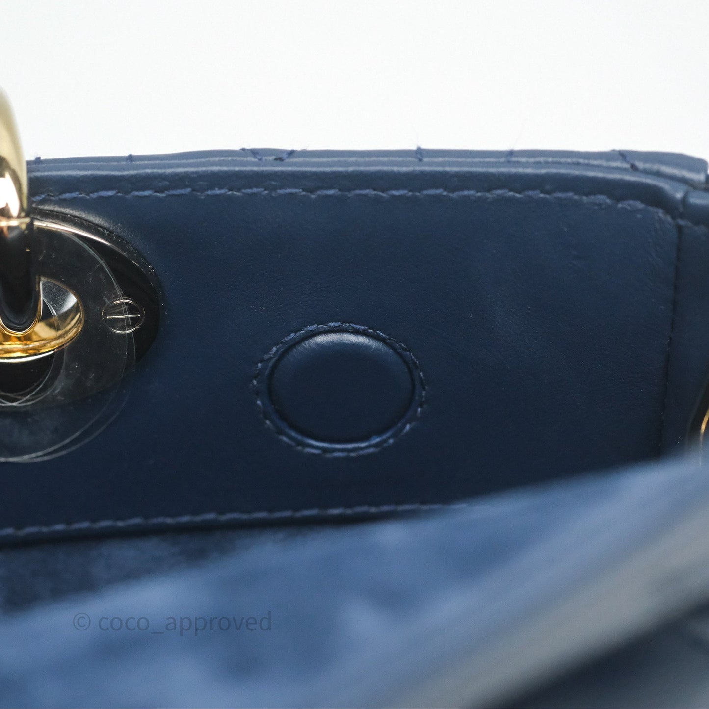 Christian Dior Medium Lady D-Joy Bag Deep Ocean Blue Cannage Lambskin