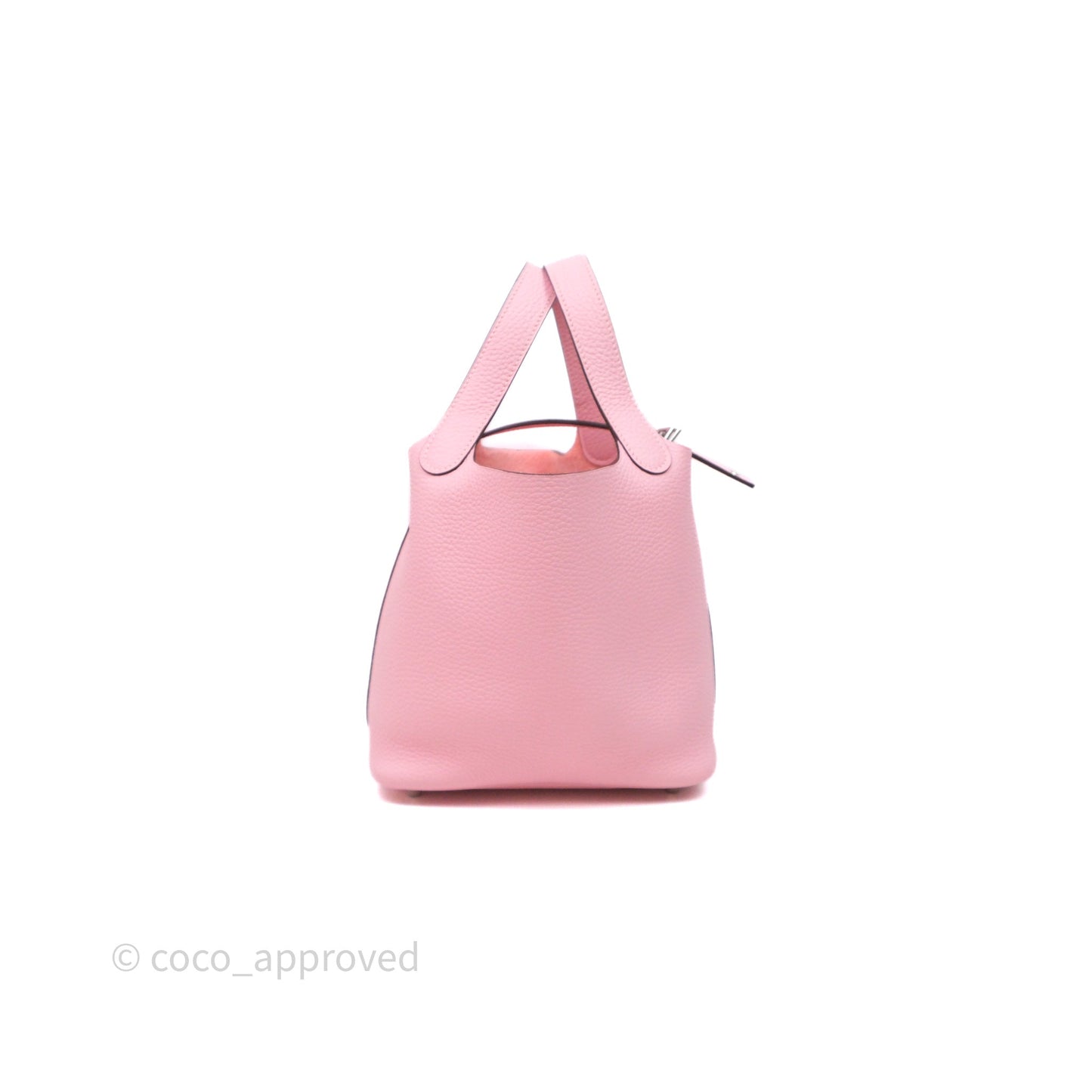 Hermès Picotin 18 Rose Sakura 3Q Clemence Palladium Hardware