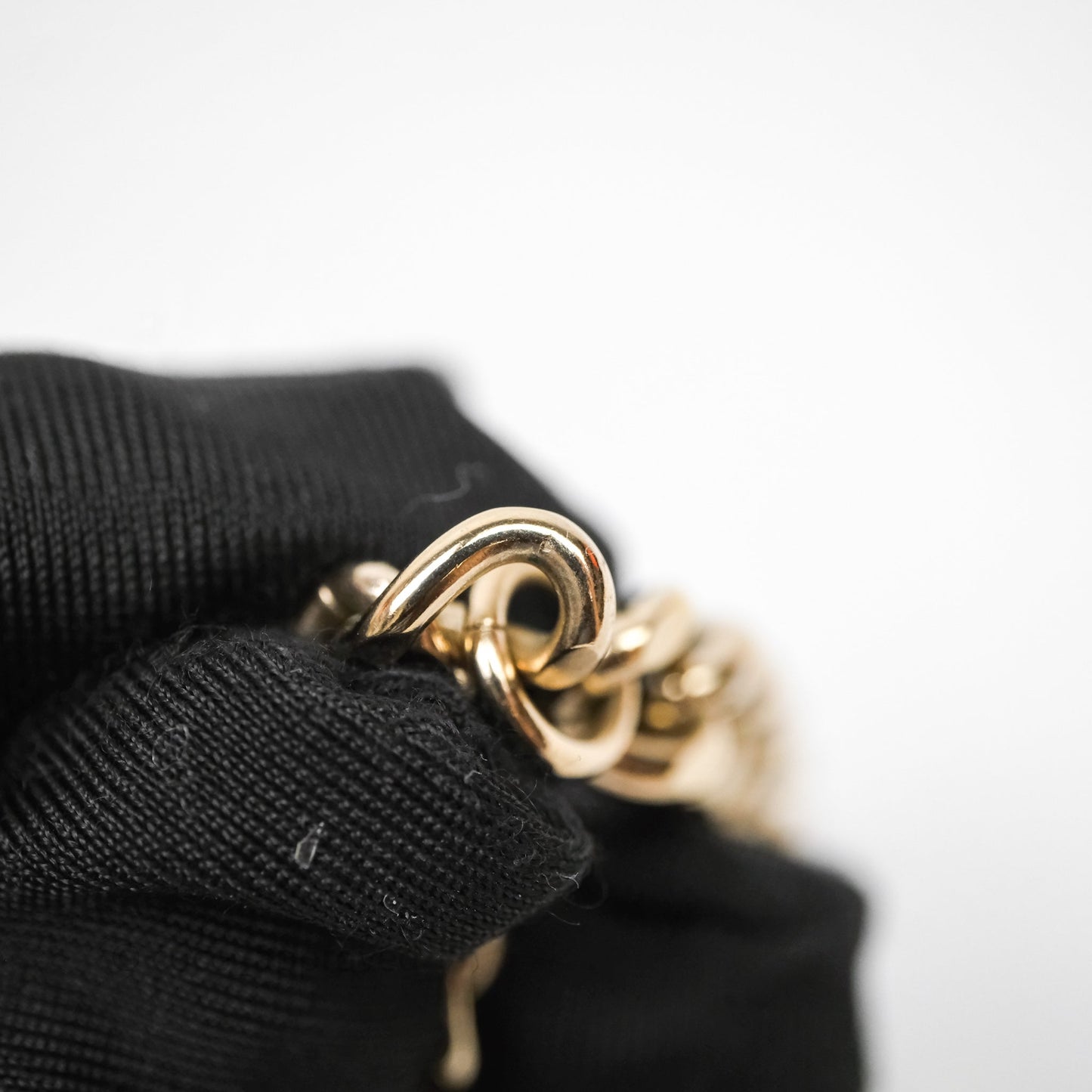 Chanel White CC Logo Chocker Gold Tone 22S
