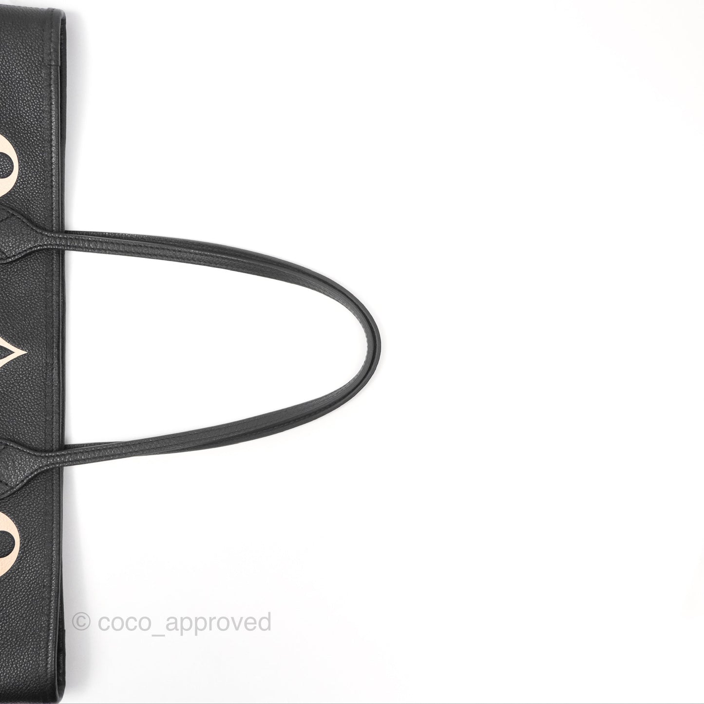 Louis Vuitton Neverfull MM Monogram Black Beige