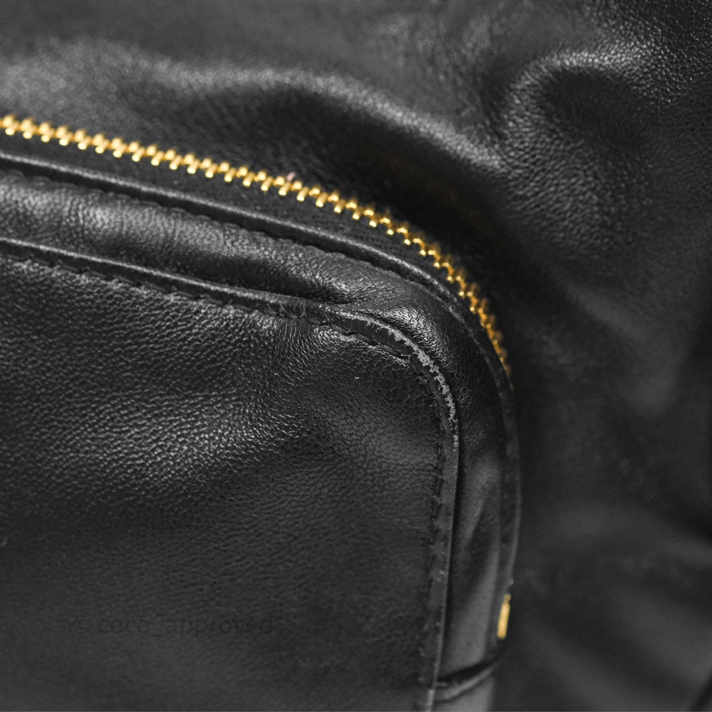 Miu Miu Nappa Leather Pocket Bag Black Lambskin Gold Hardware