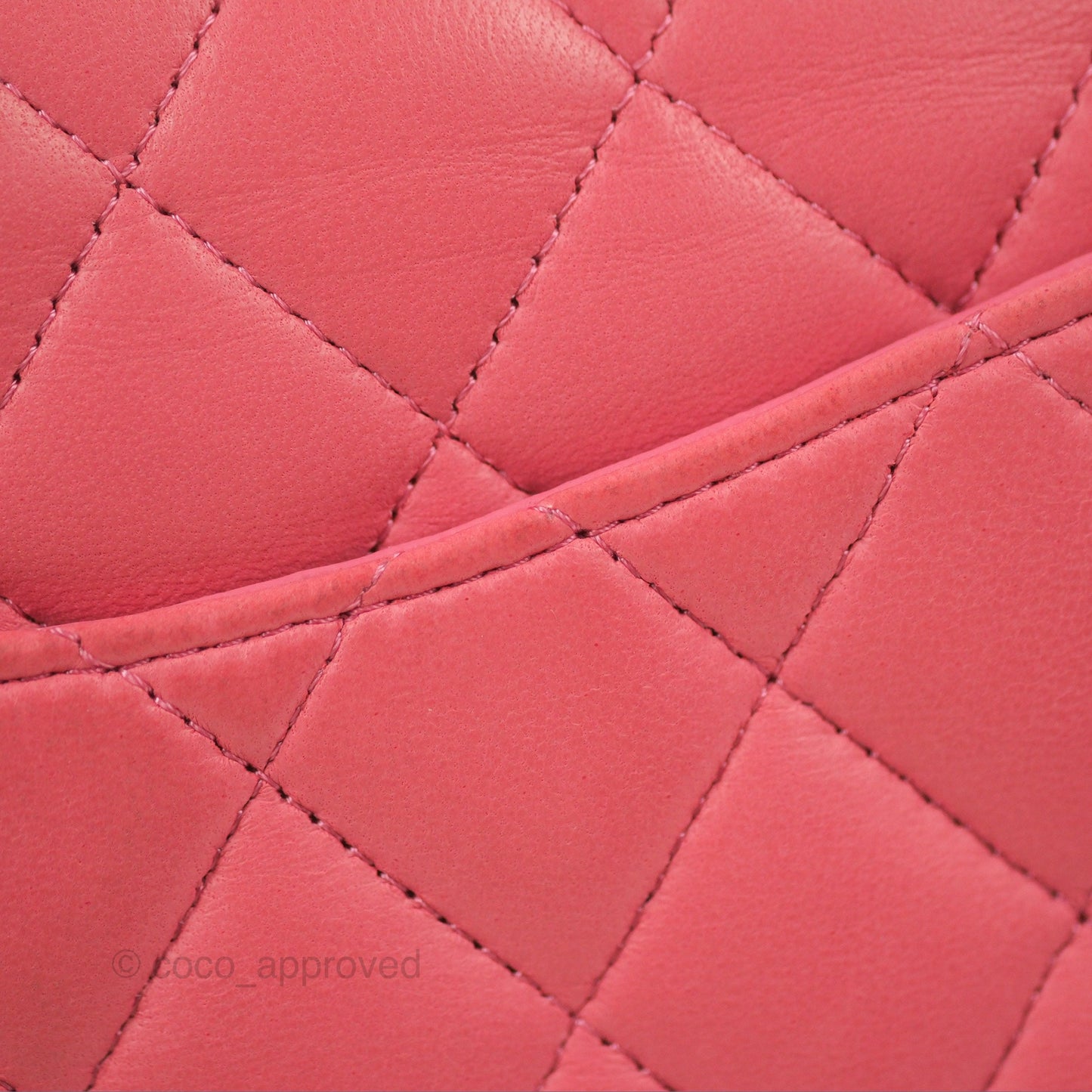 Chanel Classic M/L Medium Flap Quilted Pink Lambskin Silver Hardware