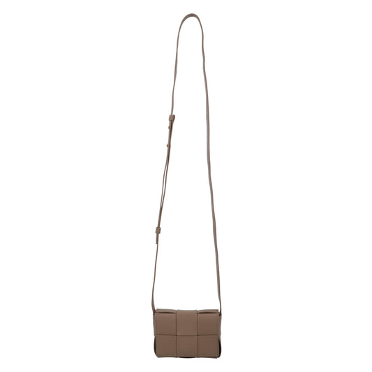 Luxury Bottega Veneta Taupe Cassette Candy cross-body bag