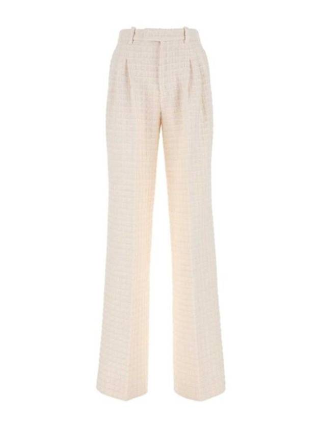 Luxury Gucci Trending 2025 Tweed Straight Pants White