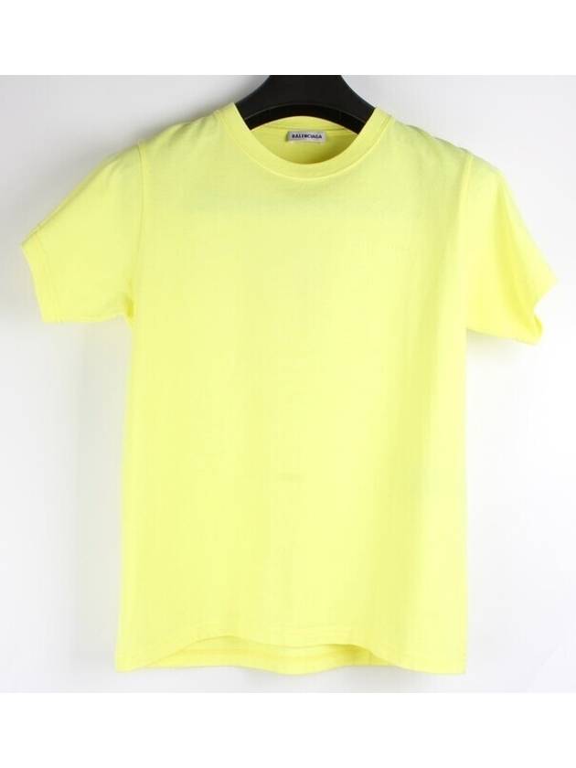 Luxury Balenciaga Back logo neon short sleeve t shirt M