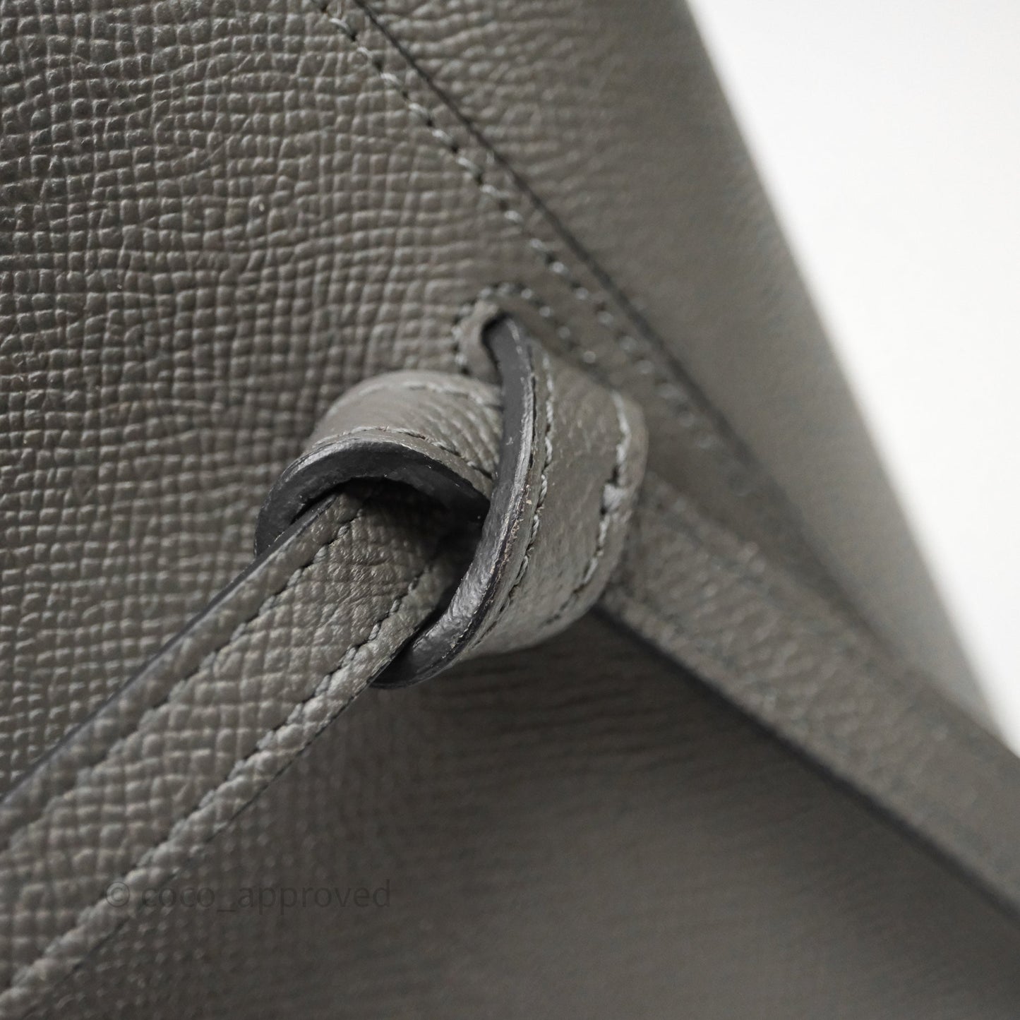 Celine Nano Belt Bag Grey Grained Calfskin Gold Hardware