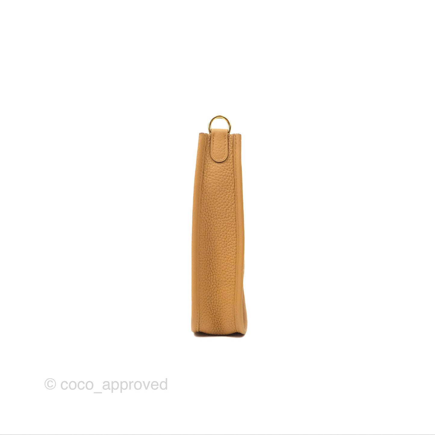 Hermès Mini Evelyne 16 Biscuit 48 Camel Clemence Gold Hardware