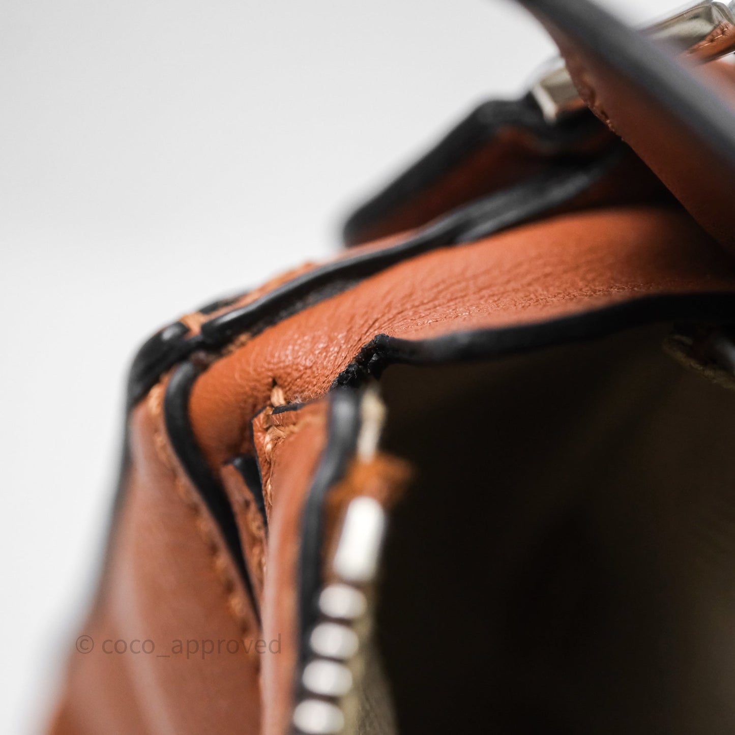 Loewe Mini Puzzle Bag Tan Calfskin Palladium Hardware