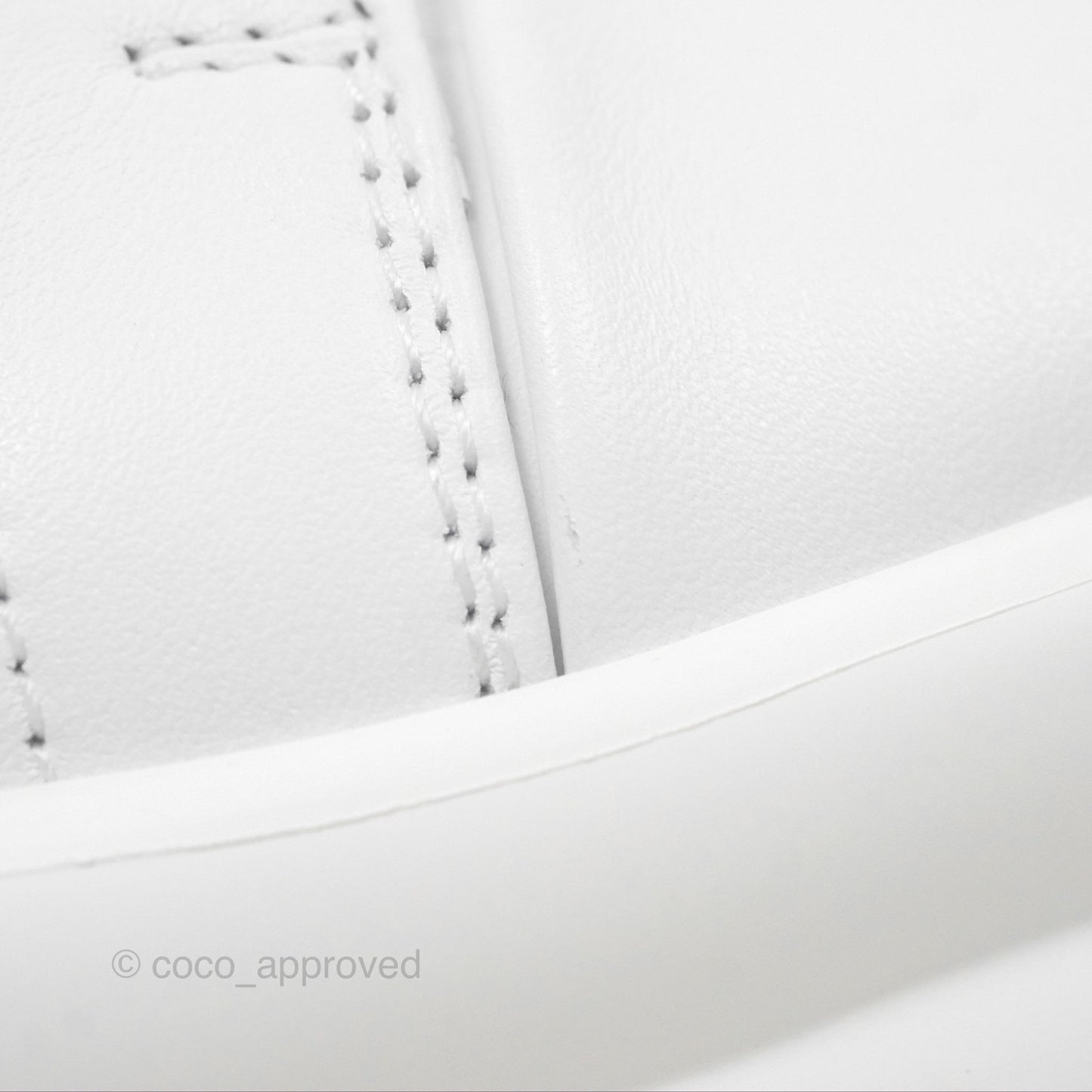Hermès Happy Sneaker in White Calfskin Size 36.5