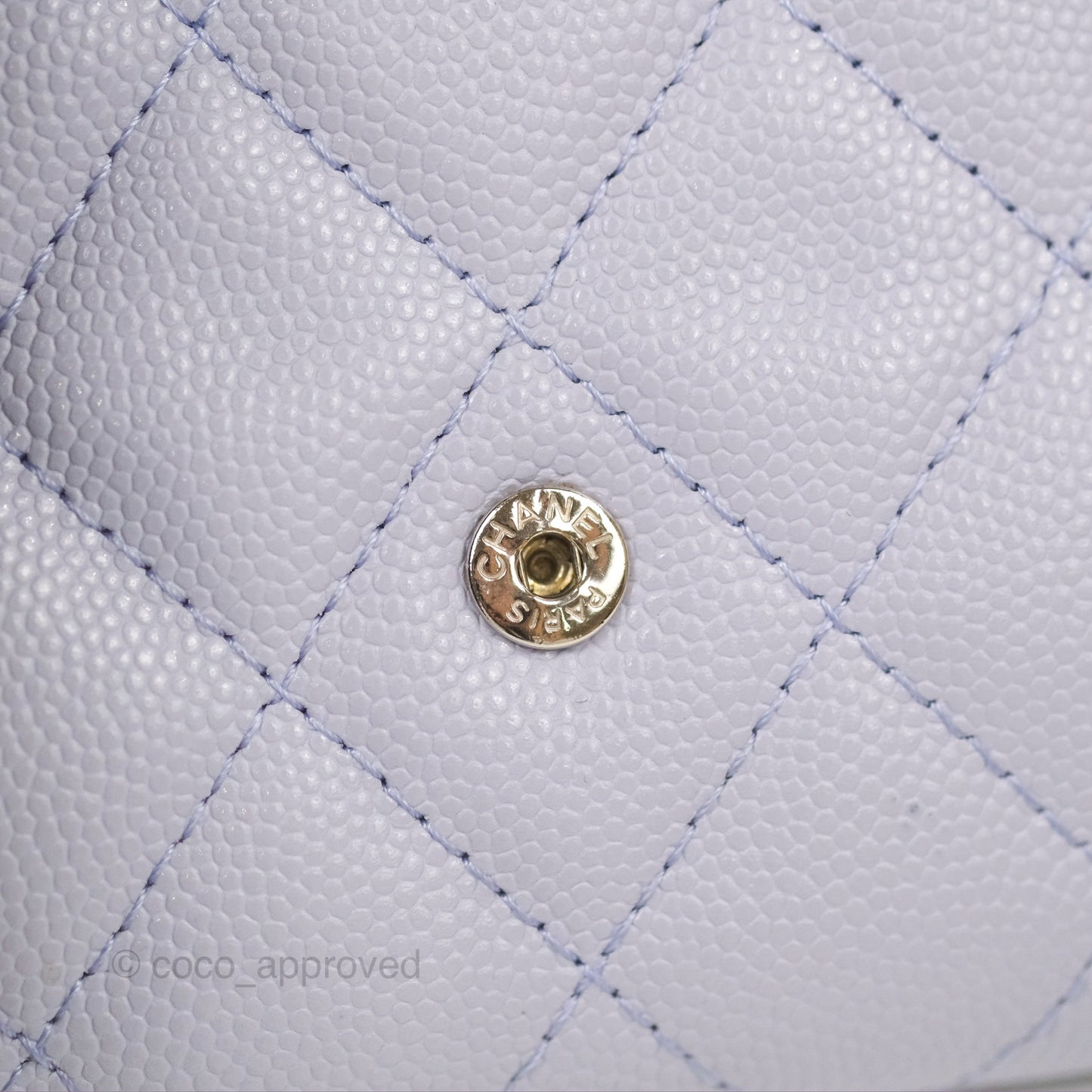 Chanel Classic Short Flap Wallet Lilac Caviar Silver Hardware