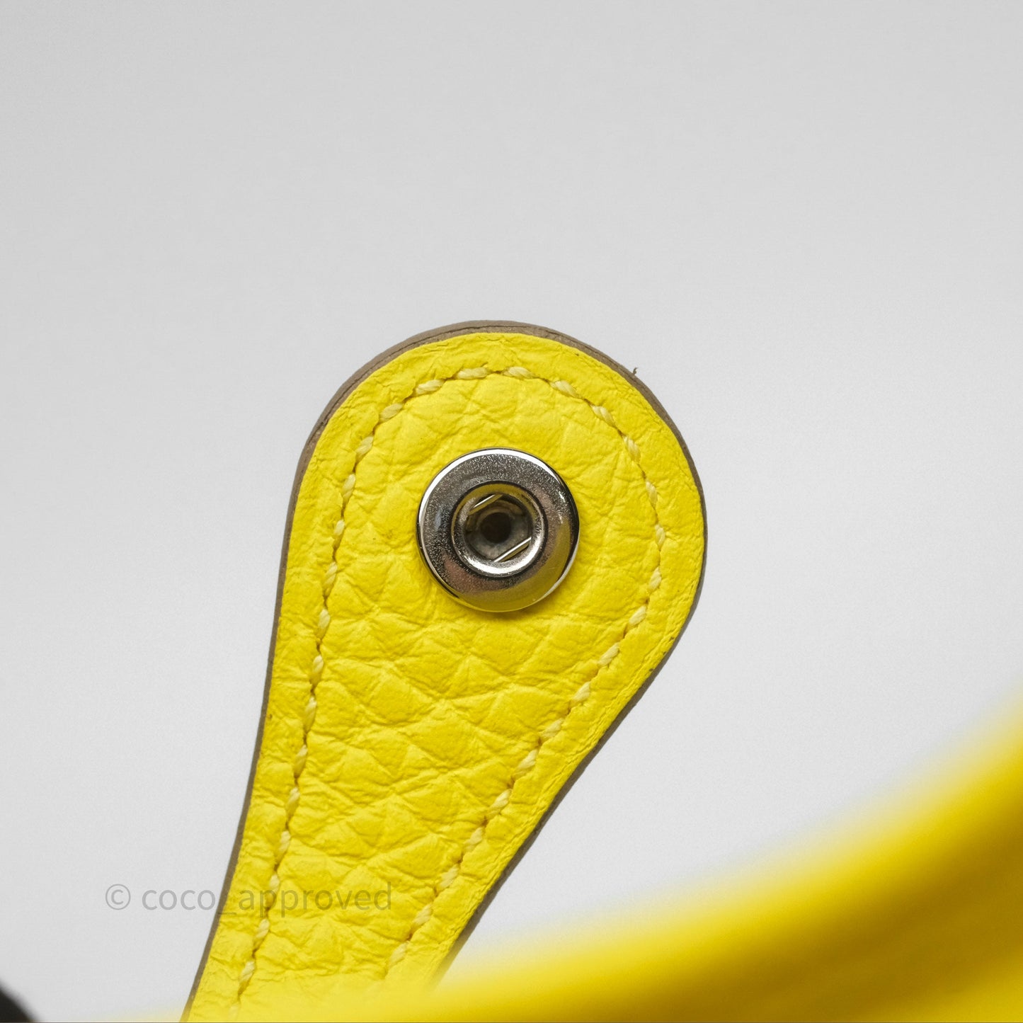 Hermès Mini Evelyne 16 Lime Clemence Palladium Hardware