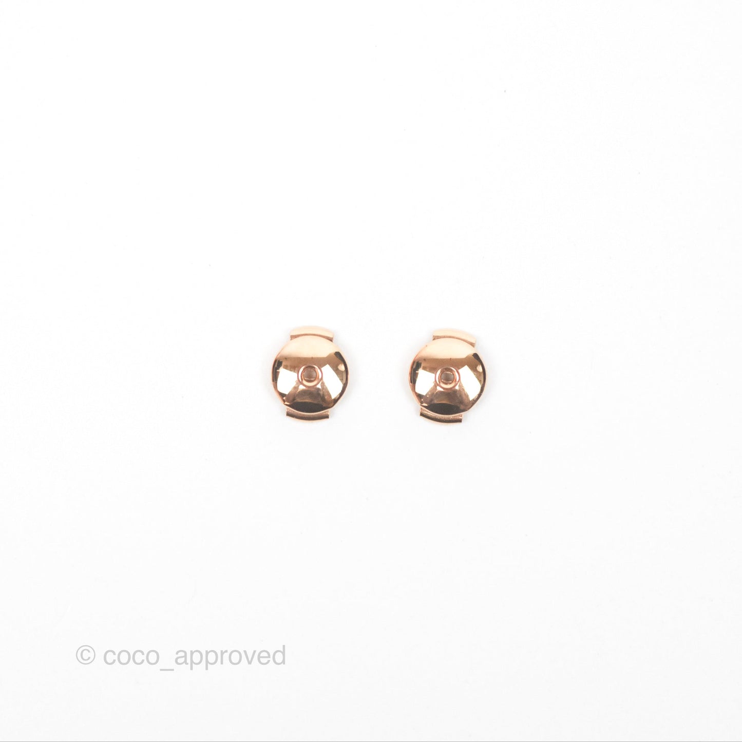 Hermès Loop Earrings Small Model Rose Gold