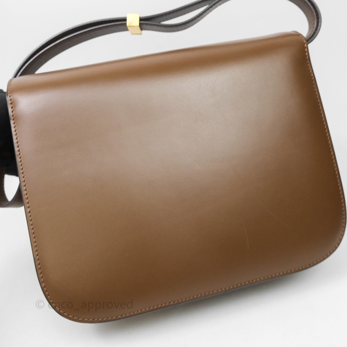 Celine Medium Classic Box Flap Caramel Calfskin