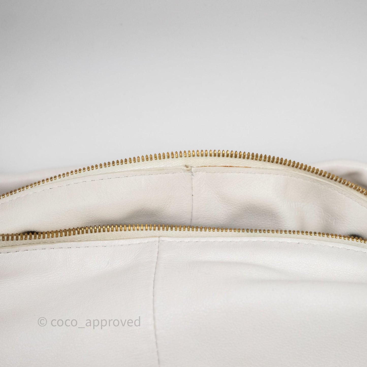 Bottega Veneta Double Knot Leather White Bag