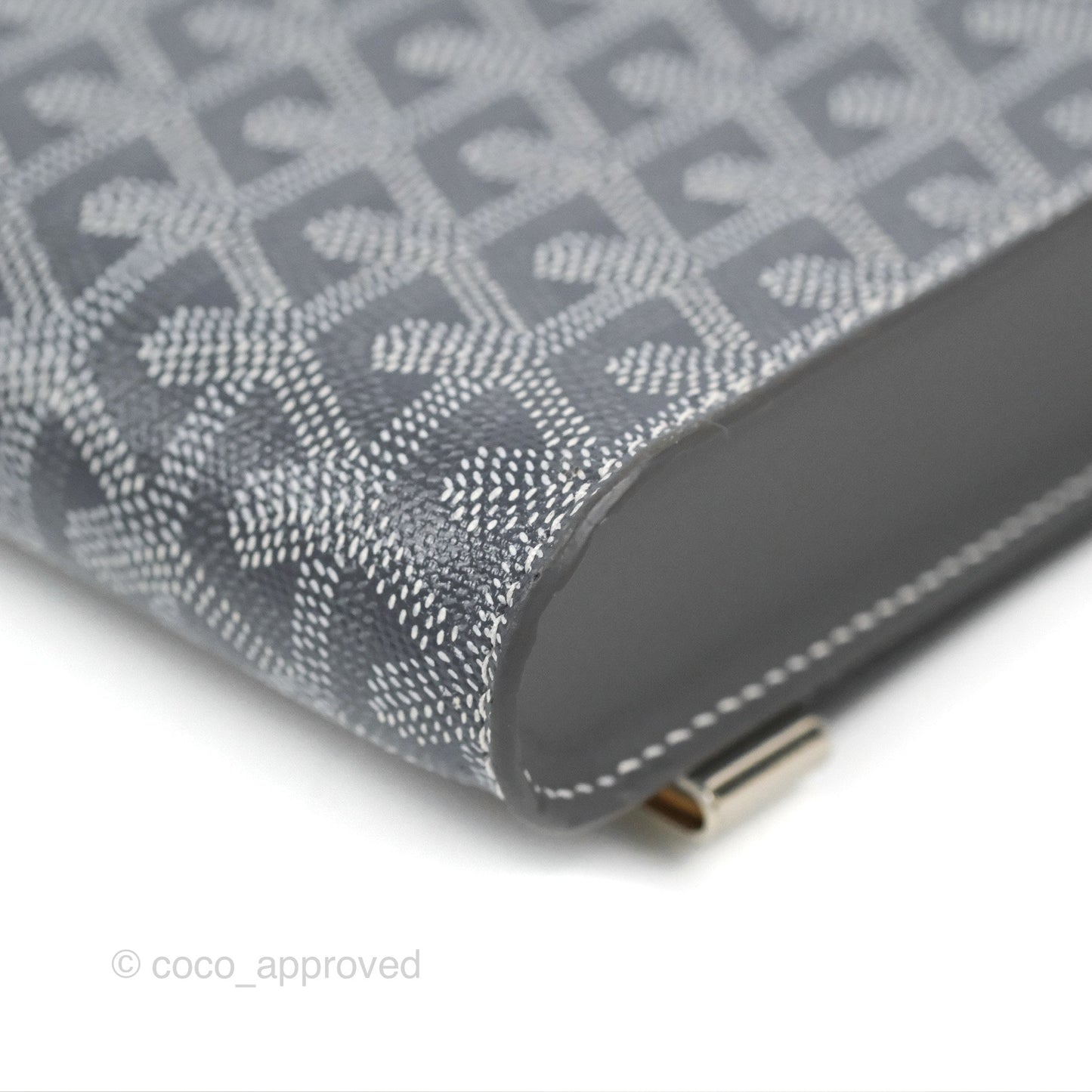 Goyard Monte-Carlo PM Clutch with Strap Grey Goyardine Canvas