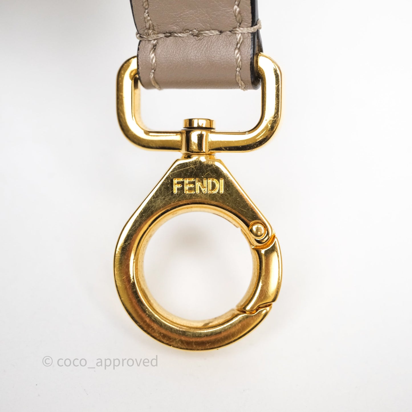 Fendi Peekaboo Iconic Essentially Bag Calfskin Beige