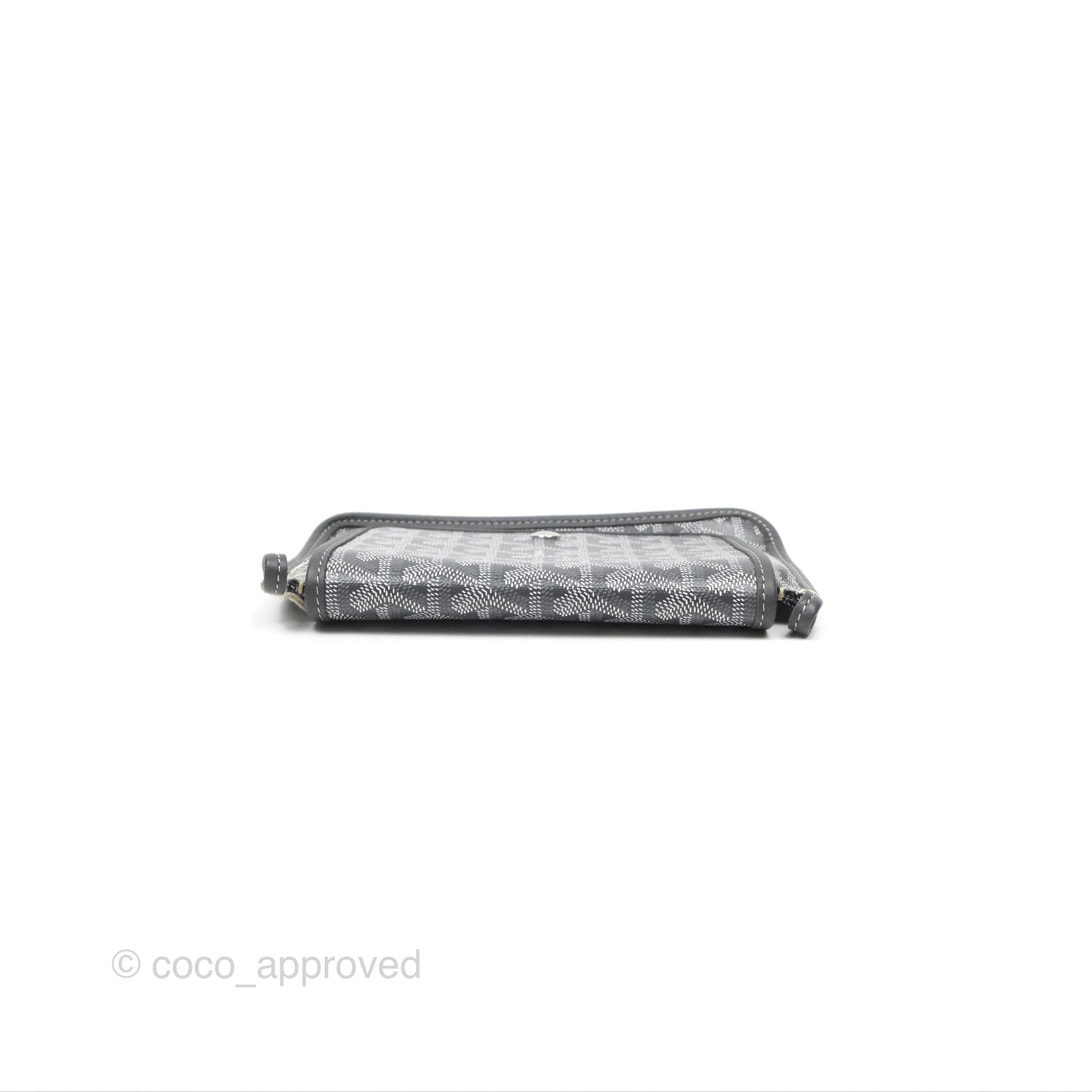 Goyard Plumet Pocket Wallet Grey Goyardine Canvas