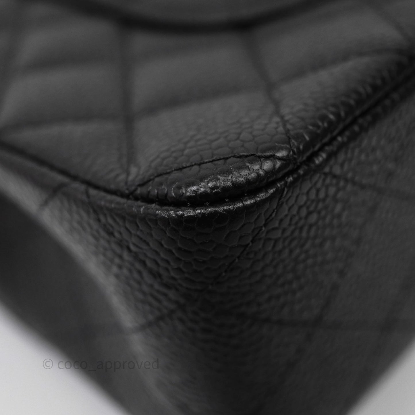 Chanel Classic Medium Flap Quilted Black Caviar Gold Hardware
