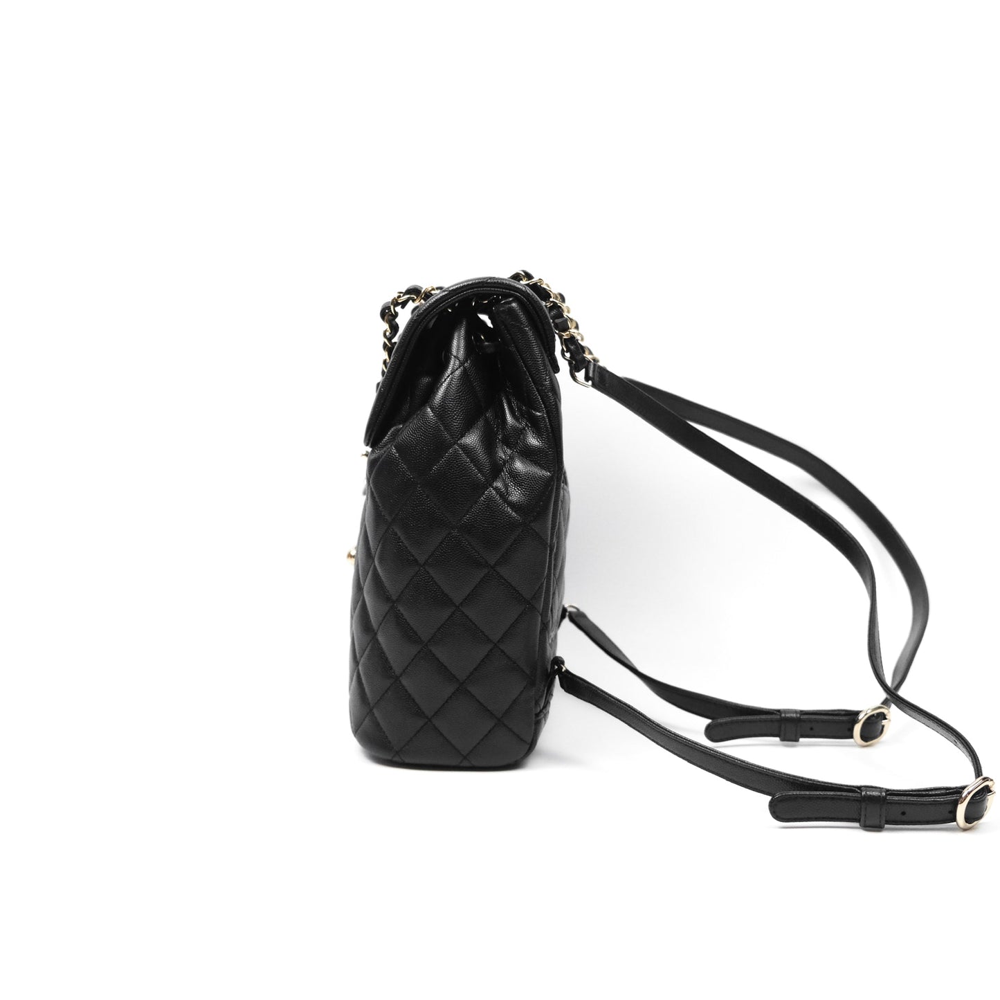 Chanel Small Urban Spirit Backpack Black Caviar Gold Hardware