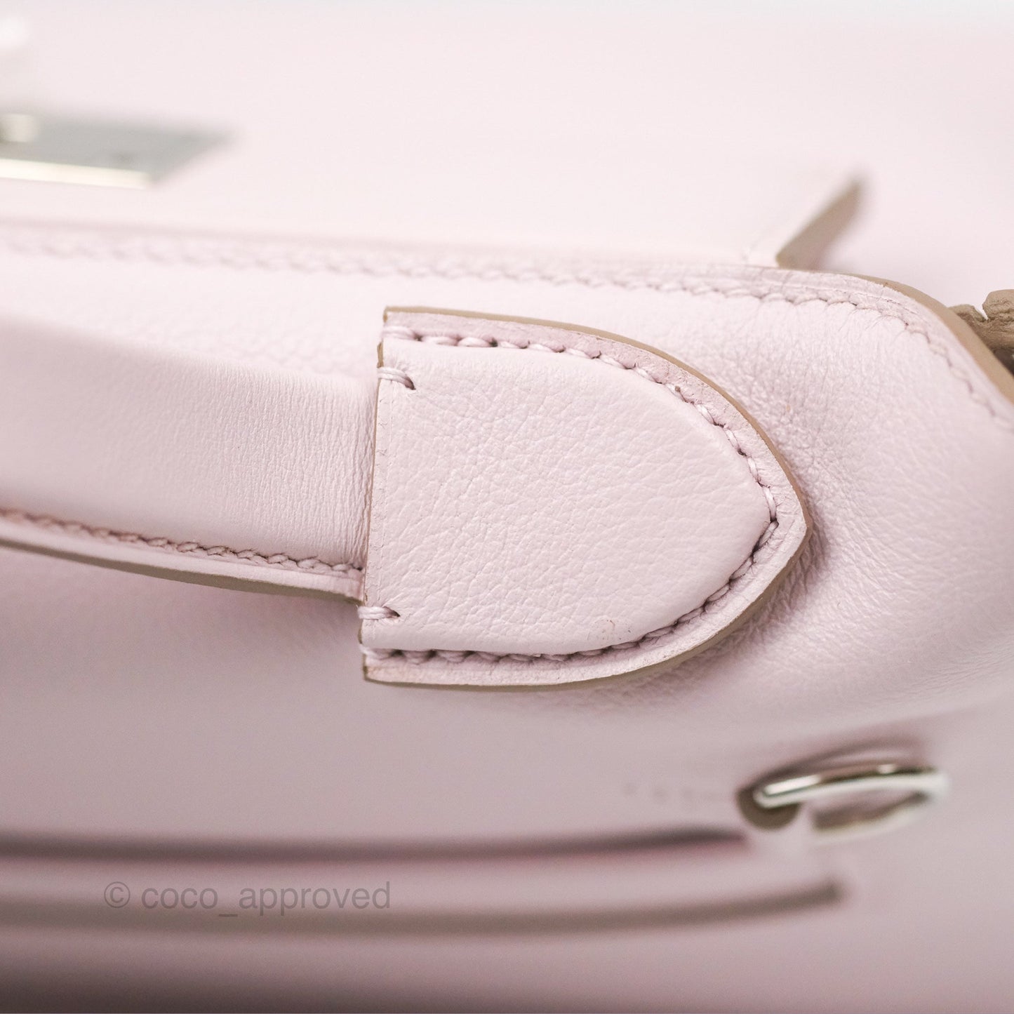 Hermès 24/24 21 Mini Mauve Pale Evercolor/Swift Palladium Hardware