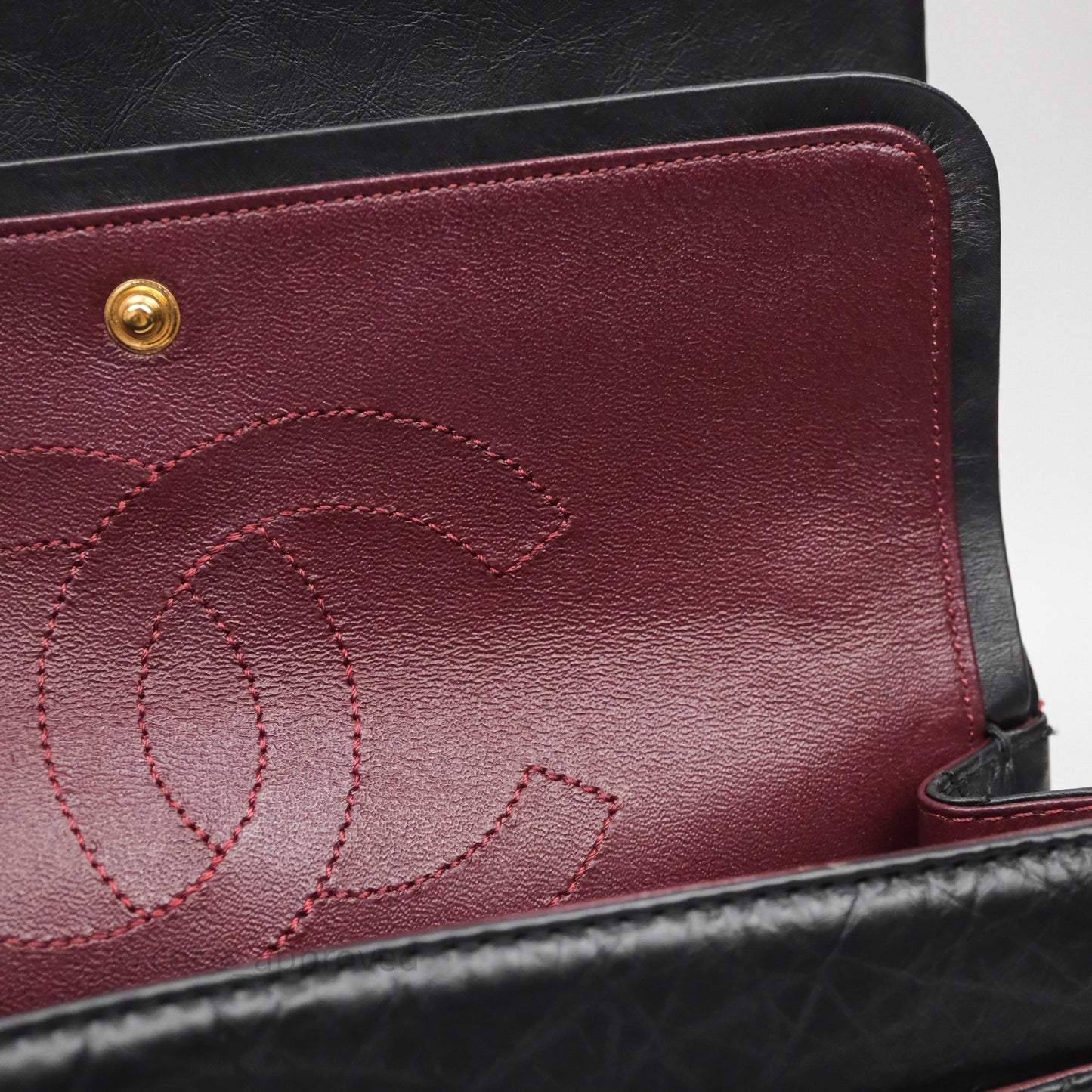Chanel Reissue 225 Flap Black Aged Calfskin Gold Hardware