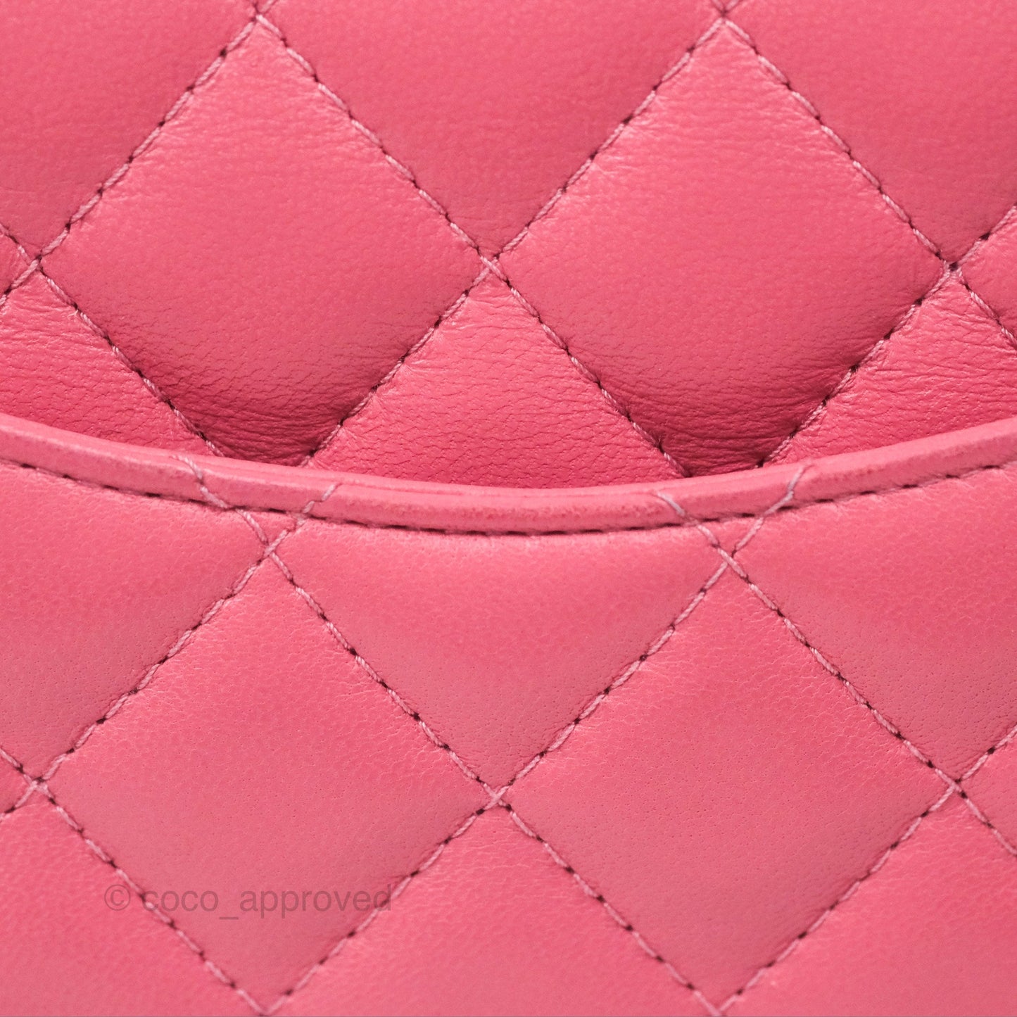 Chanel Quilted Mini Square Lambskin Pink Gold Hardware