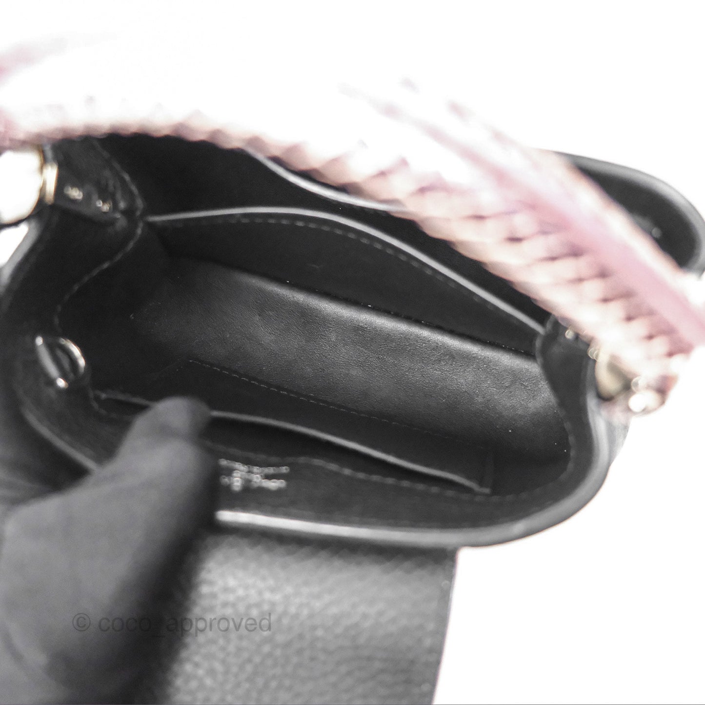 Louis Vuitton Capucines Mini Black in Taurillon Leather and Shiny Python leather