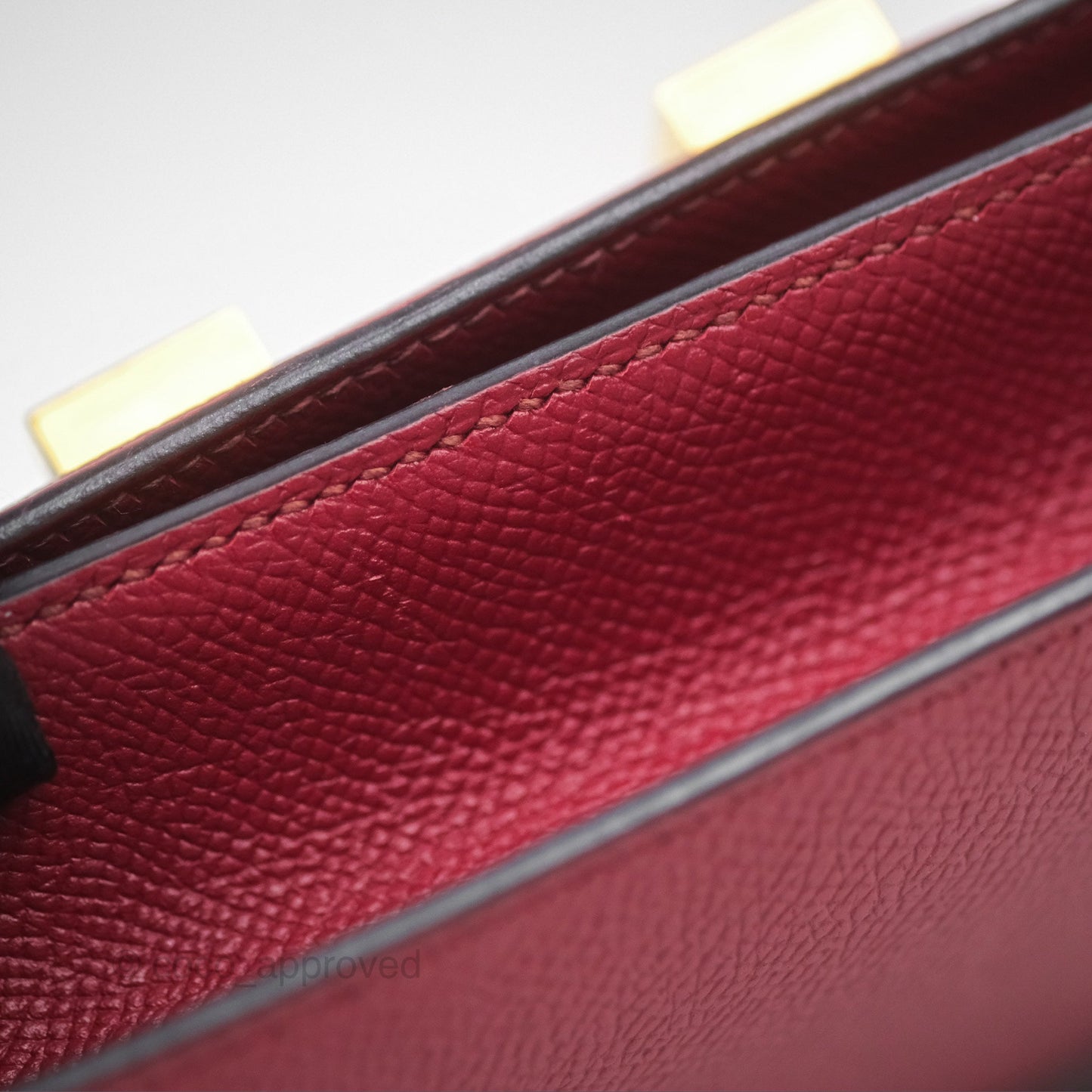 Hermès Constance Mini 18cm Rouge Grenat K1 Epsom Gold Hardware