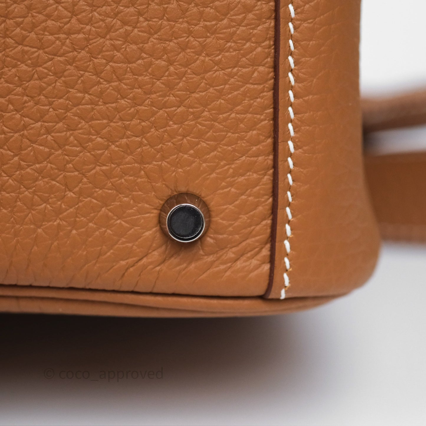Hermès Mini Lindy II 20 Gold 37 Clemence Gold Hardware