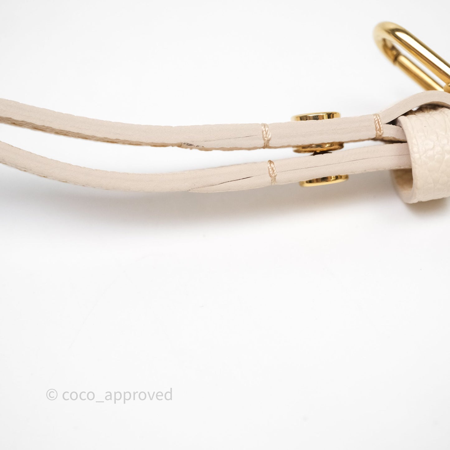 Louis Vuitton Easy Pouch On Strap Crème Monogram Empreinte Leather