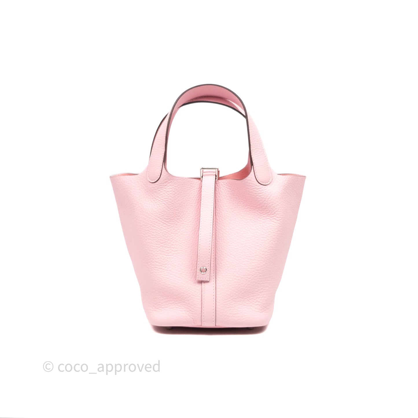 Hermès Picotin 18 Rose Sakura 3Q Clemence Palladium Hardware