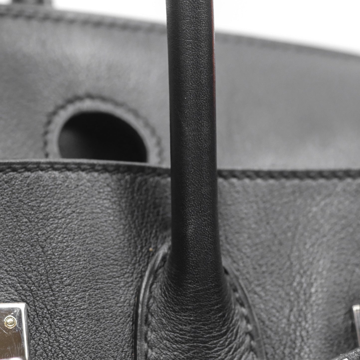 Hermès Birkin 30 Noir 89 Evergrain Palladium Hardware