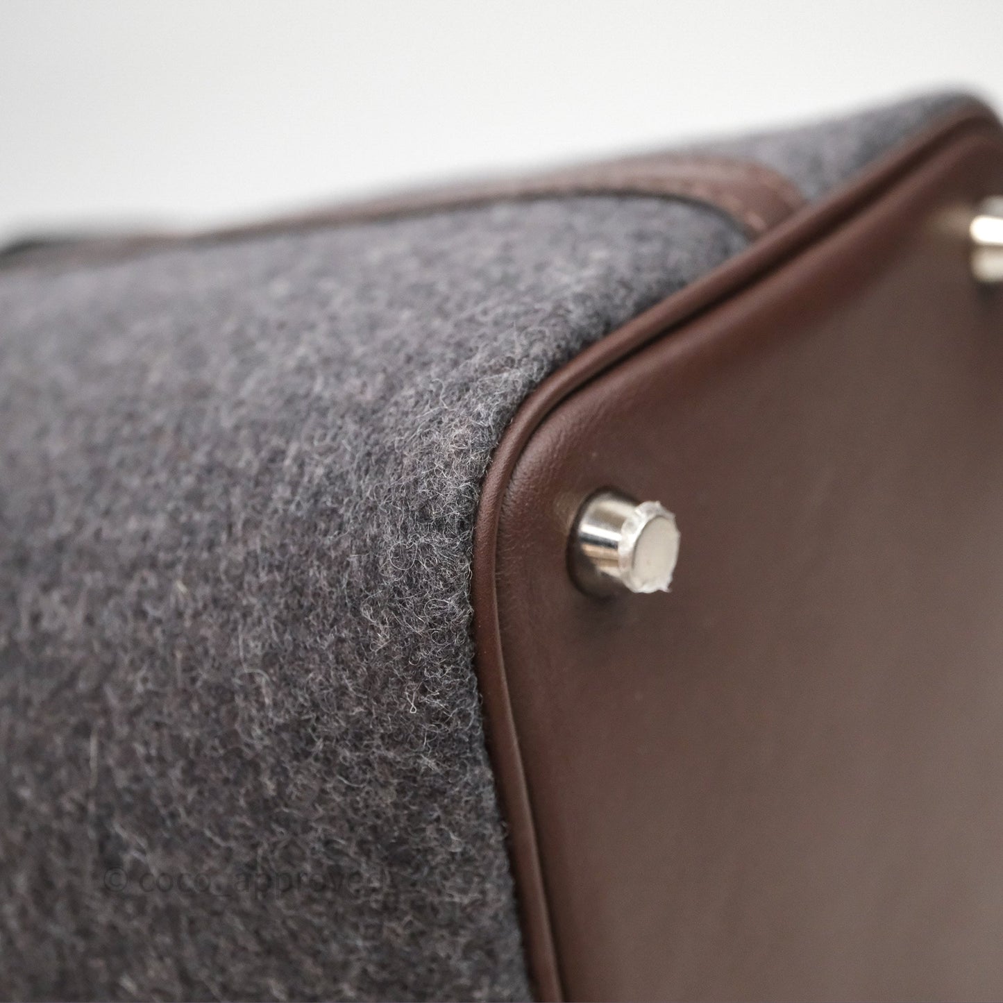 Hermès Picotin 18 Feutre/Veau Swift AE Gris Moyen/Havai Palladium Hardware