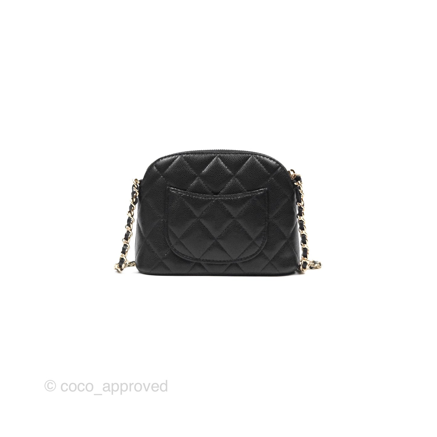 Chanel Black Caviar Clutch on Chain