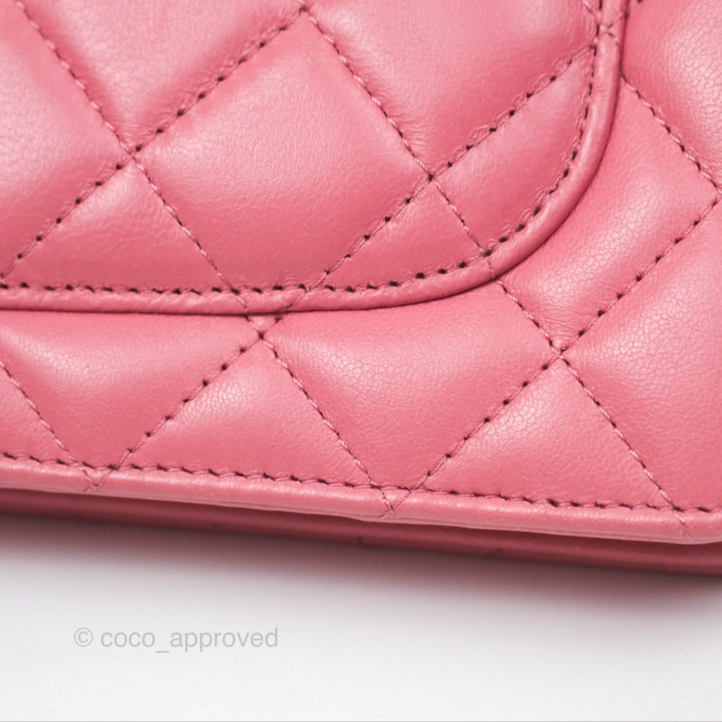 Chanel All Slide Wallet on Chain WOC Adjustable Chain Quilted Pink Lambskin