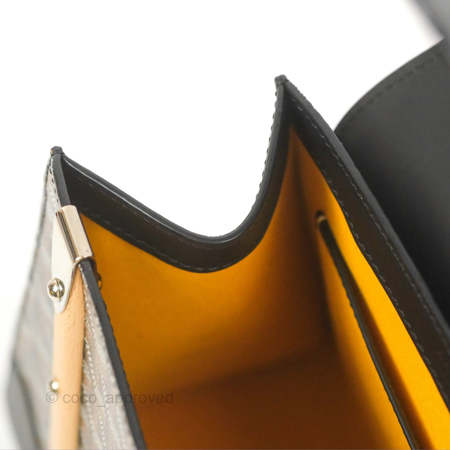 Goyard Saïgon Structuré PM Bag Black Goyardine Canvas