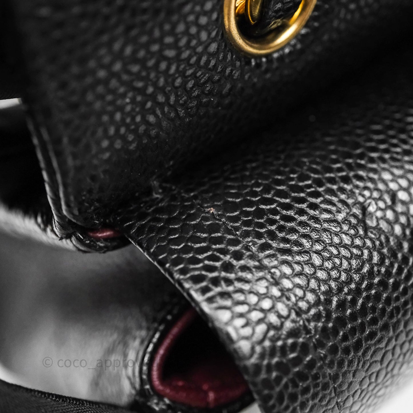 Chanel Classic M/L Medium Flap Quilted Black Caviar Gold Hardware
