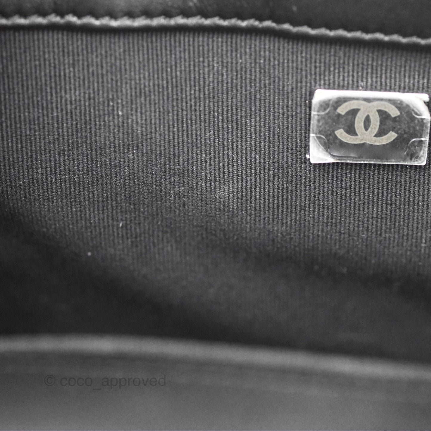 Chanel Medium Boy Quilted Black Calfskin Dark Silver Hardware